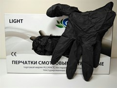 Перчатки нитриловые черные  размер XS (100 шт/50 пар)